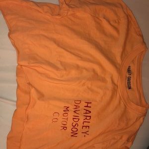 Cropped Harley Davidson shirt